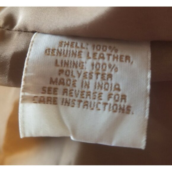 Vintage Scully Leather Jacket Fringe Rodeo Cowboy Love Ladies Size L Camel - Picture 11 of 12